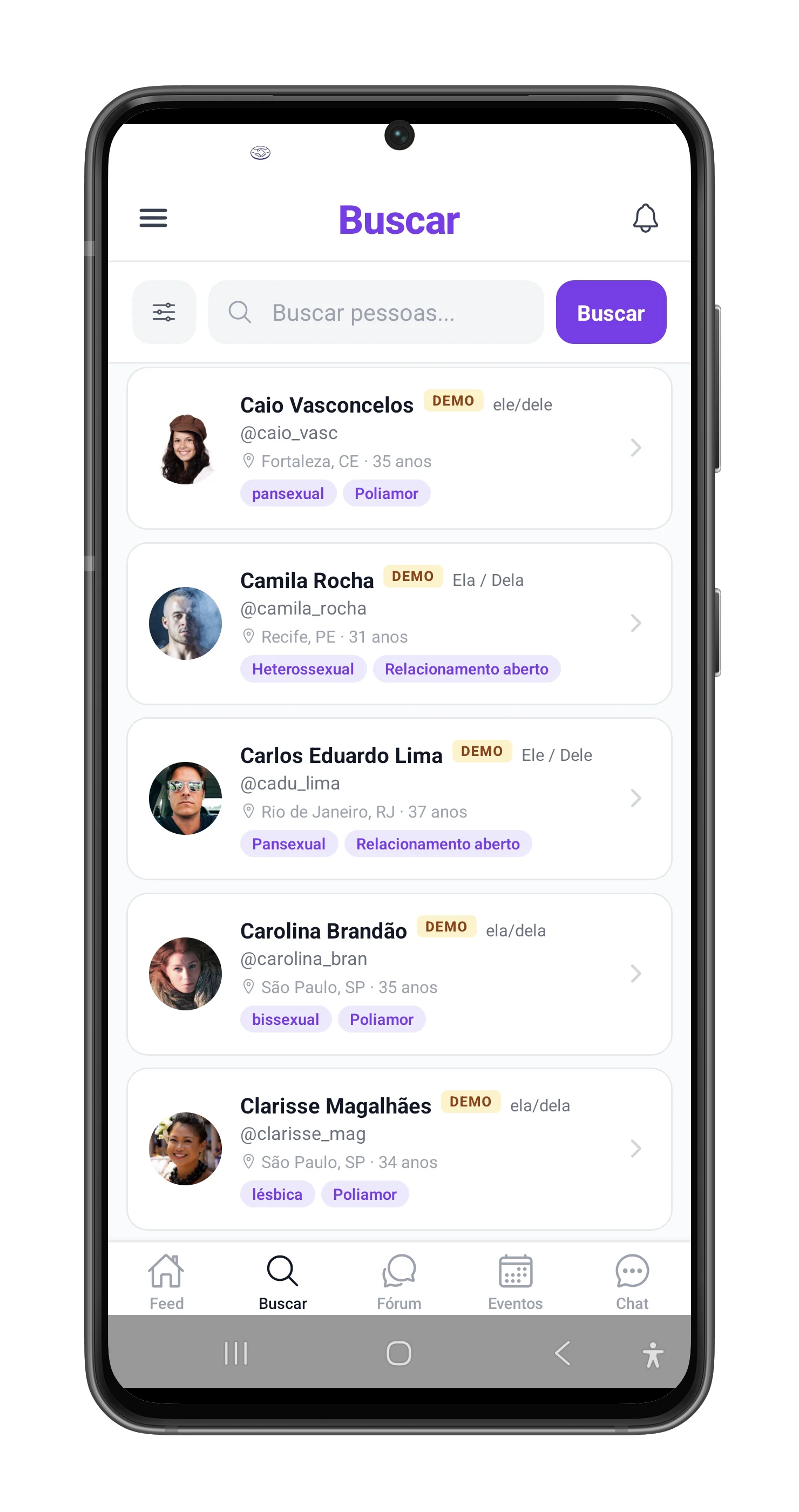 Tela do app Aldeia NM